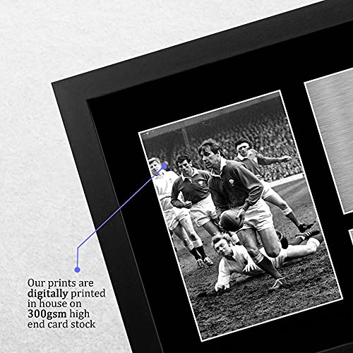 HWC Trading FR A4 Barry John Wales Gifts Printed Signed Autograph Picture for Rugby Union Fans - A4 Framed - Image 4