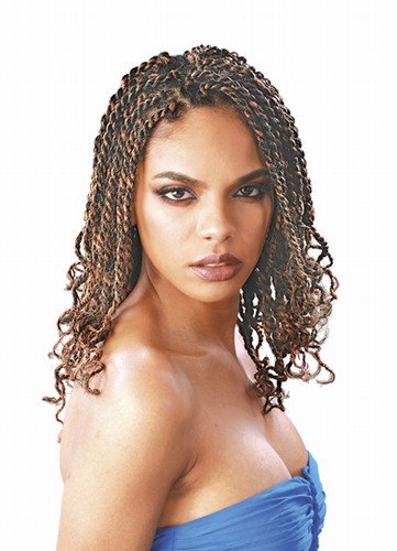 Human hair Afro Kinky Bulk 18" by Janet Collection-18"-1(jet black)
