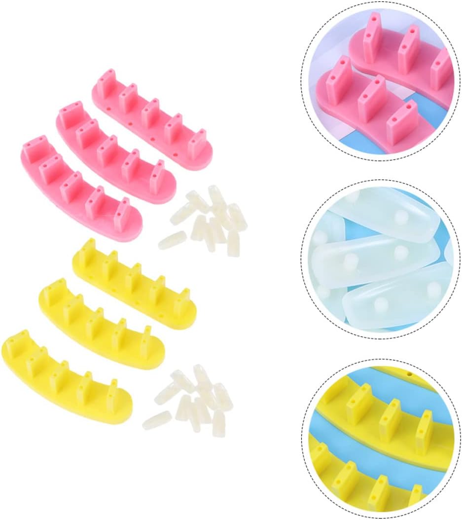 完璧 Beaupretty 3 個ネイルアート付け爪練習ラックプラスチック爪の先端スタンドネイルスタンドのヒント表示トレーニング Lcoo Edu In