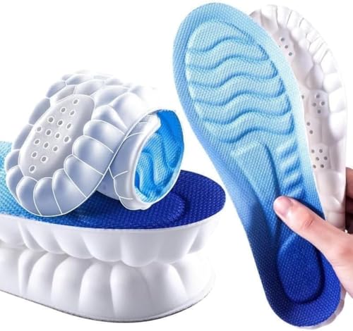 Image of Steppers Insoles for Men & Women,4D Cloud Massage Memory Foam Insoles with Arch Support for All-Day Comfort (Large Men's 9.5-11 Women 11-12.5)