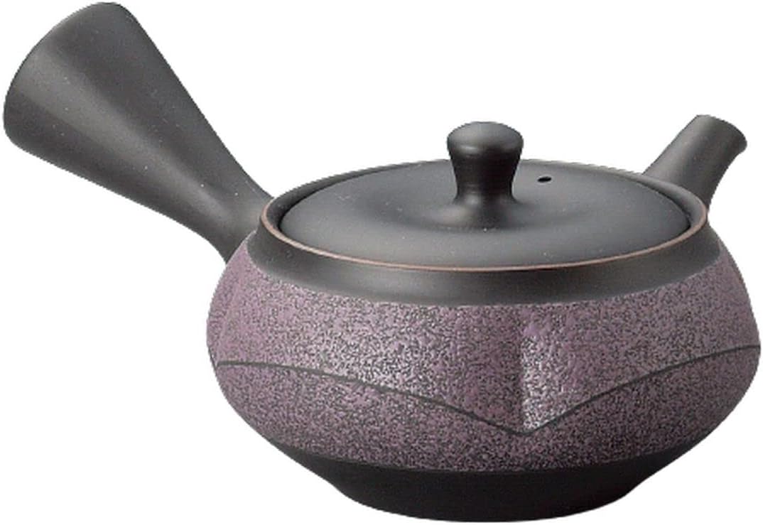 J-kitchens Tokoname Ware Teapot, Made in Japan, Chic Stylish, Traditional, Easy to Use, 8.1 fl oz (230 cc) (Deep Steamed/Obi Mesh Tea Strainer)