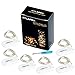 CYLAPEX 6 Pack Warm White Fairy Lights String Battery Operated Fairy Lights Firefly Lights LED Starry String Lights 3.3ft 20 LEDs Silvery Copper Wire for Christmas DIY Decoration Costume Wedding Party