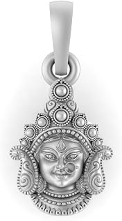 Akshat Sapphire 925 Sterling Silver Goddess Durga Maa Locket for Men & Women 925 Pure Silver Face Pendant - AAS-Durgamaa-P... Price In India