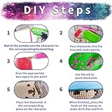 YALKIN DIY Diamond Art Kit for Adults, 5D Cartoon Diamond Painting Art with Round Drills Full Drill Gem Painting Set for Home Wall and Gifts 12x16inch (30x40CM) - Image 9