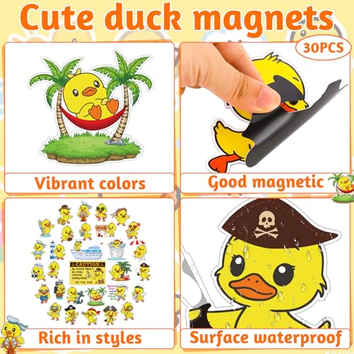 30 imanes decorativos en forma de pato para puerta miniatura 5
