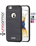 iPhone 6 Case, iPhone 6s Case, 5.5 Inch Case for iPhone 6 Plus - UniqArmor Shock Absorbing iPhone 6 & iPhone 6S Case, Brushed Aluminum - Black iPhone 6 Case