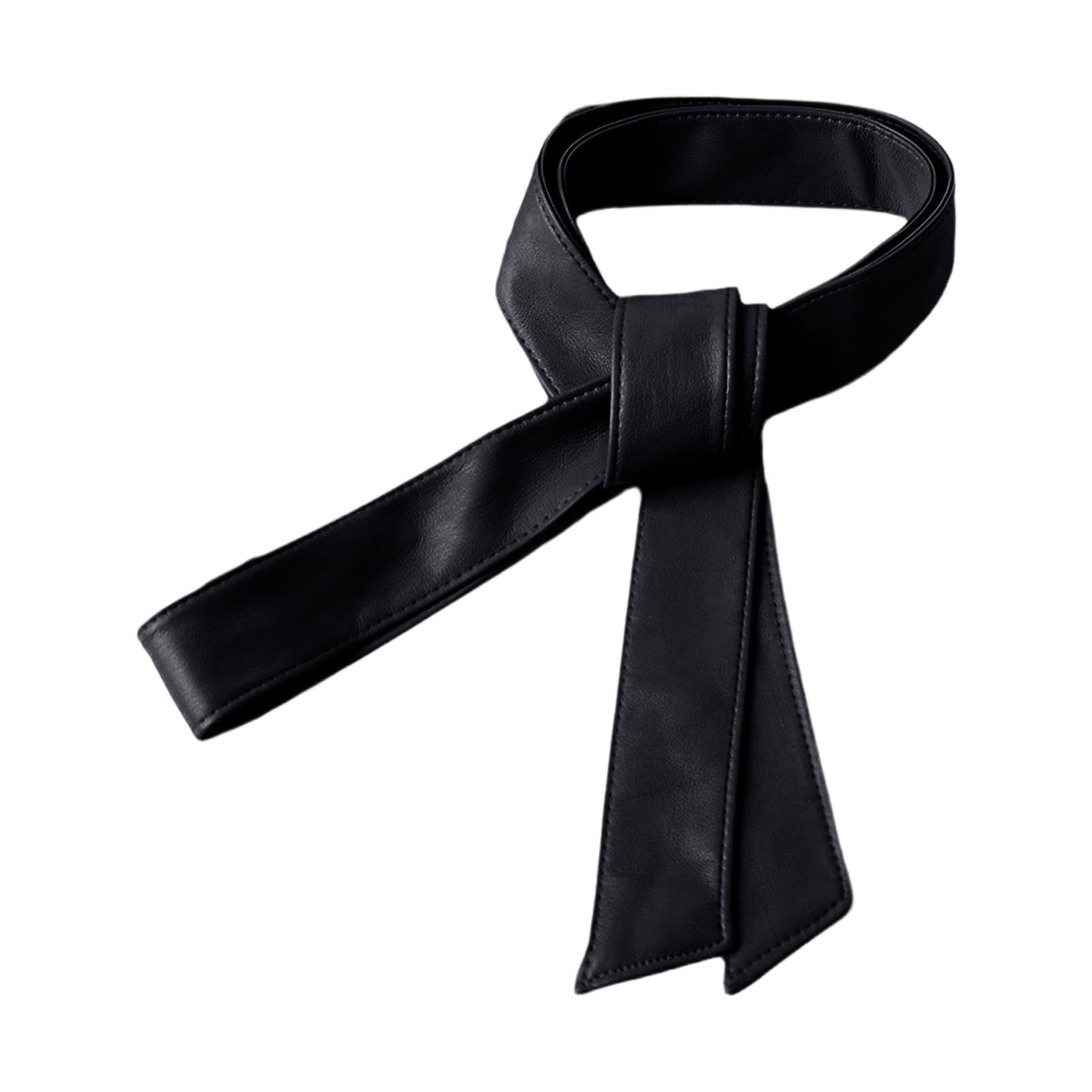 Coat Waist Belt Women Girls Premium Trench Clothing Accessories Bowknot Belt Black-image-14