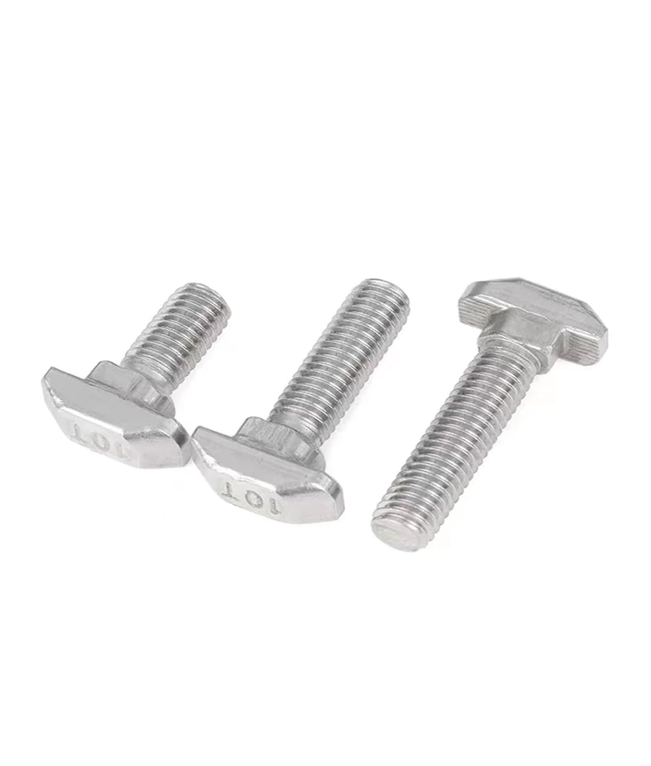 Generic 10Pcs 304 Stainless Steel T Hammer Head T Bolt Aluminum Connector T Head Bolts Screws for 20/30/40/45 Aluminum Profiles M5 M6 M8(40s-M8x30)