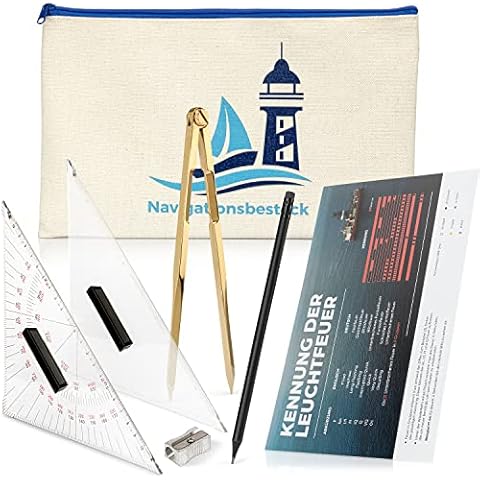 IDEM RADICES Navigationsbesteck für den Sportbootführerschein I SBF See & Binnen I SKS See I Set Cover