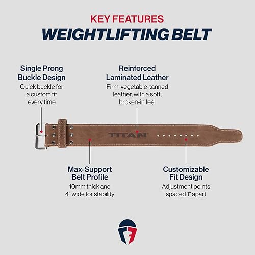 Miniatura 2 de Titan Fitness Maxxum Cinturones de elevación