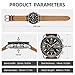 Imagen de BENYAR Relojes Hombre Cronografo Analógico Movimiento de Cuarzo Impermeable Luminoso Fecha Reloj Pulsera Hombre Banda de Cuero Negocios Casual Diseñador Relojes Elegante Regalo para Hombre