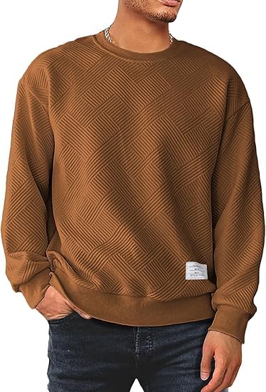 Sweat-shirt à col rond homme : fini les pulls unis ternes qui se déforment
