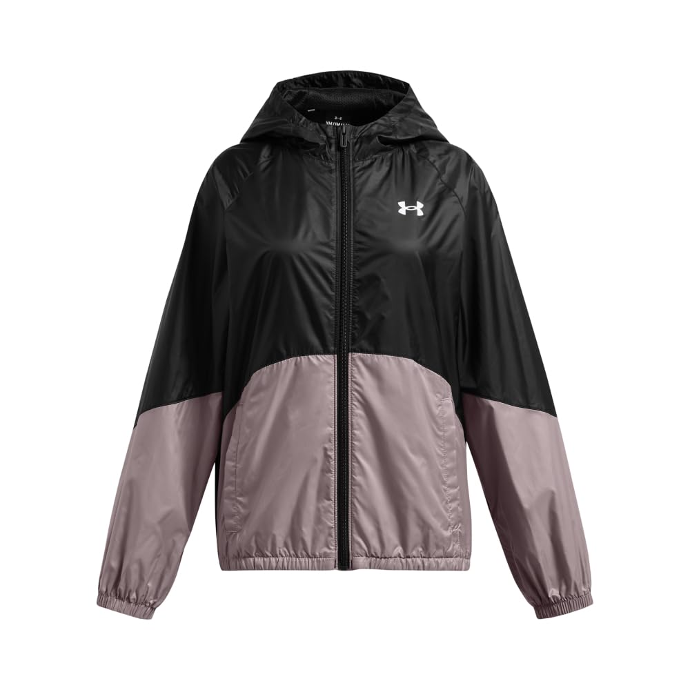 Under Armour Girls Black Sportstyle Windbreaker 13 Years