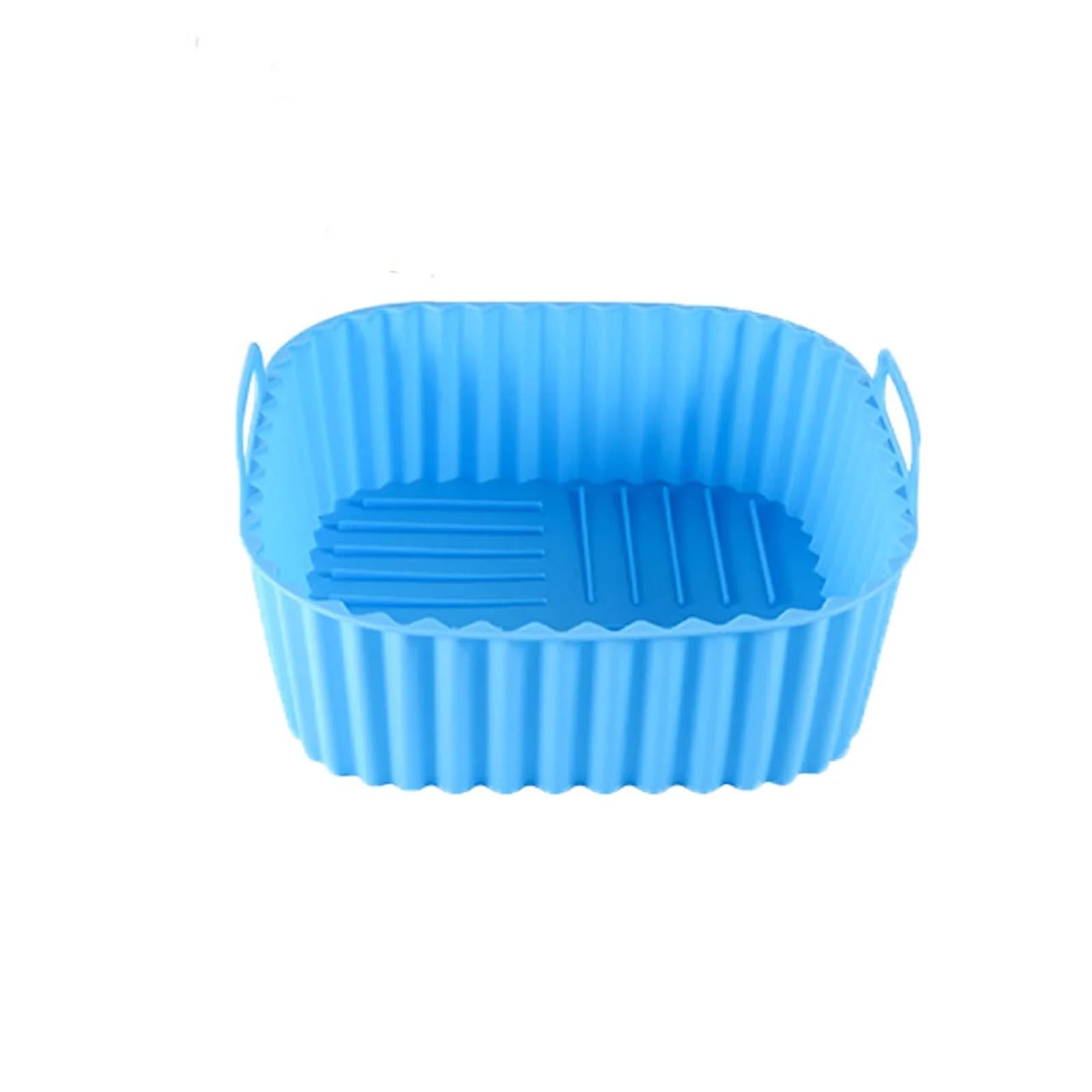 Plateau en silicone pour friteuse à air 7L bleu accessoire airfryer carré
