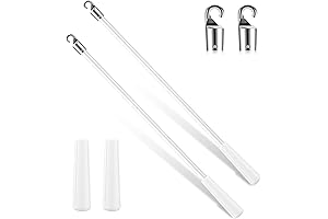 Bokon 2 Pieces Fiberglass Blind Wand Vertical Replacement Parts