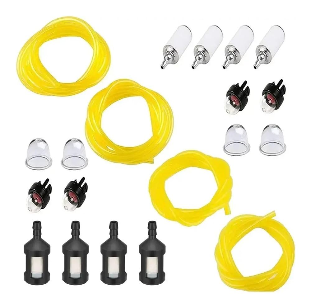 Tuyau de carburant 20 pieds et kit filtres pour résoudre les fuites d'essence de tronçonneuse