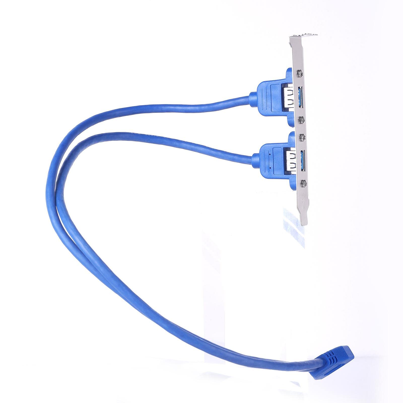 CALANDIS Dual 2 Ports USB 3.0 Back Panel to 20Pin Header Cable with Pci Bracket-picture-29