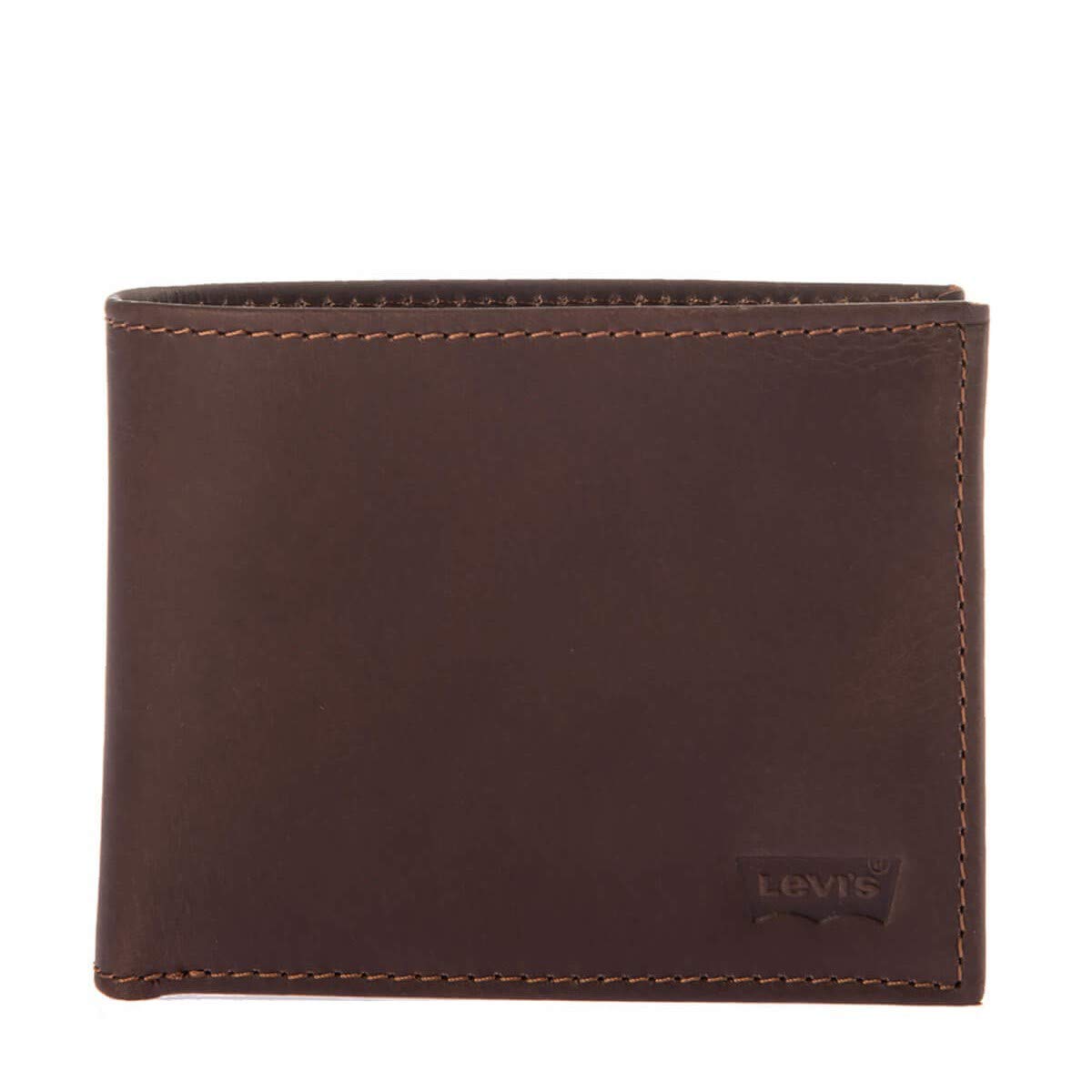 Levi's Men's Casual Classics Hunte Bifold Bag and Wallet Brown (Dark Brown)