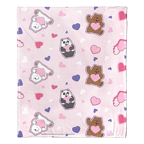 Couverture We Bare Bears 127x152 cm pour des soirées canapé cocooning