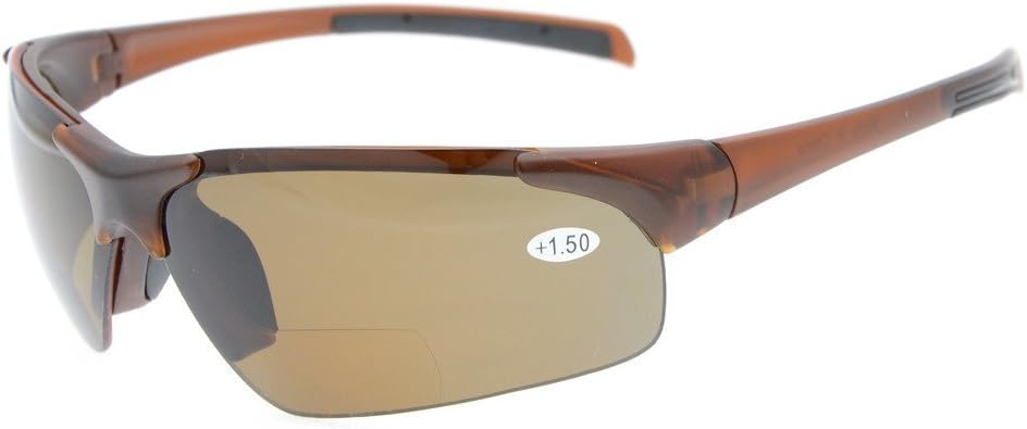 Lunettes De Soleil Polarisées Bifocales +2,5, Monture TR90 Noire, Homme