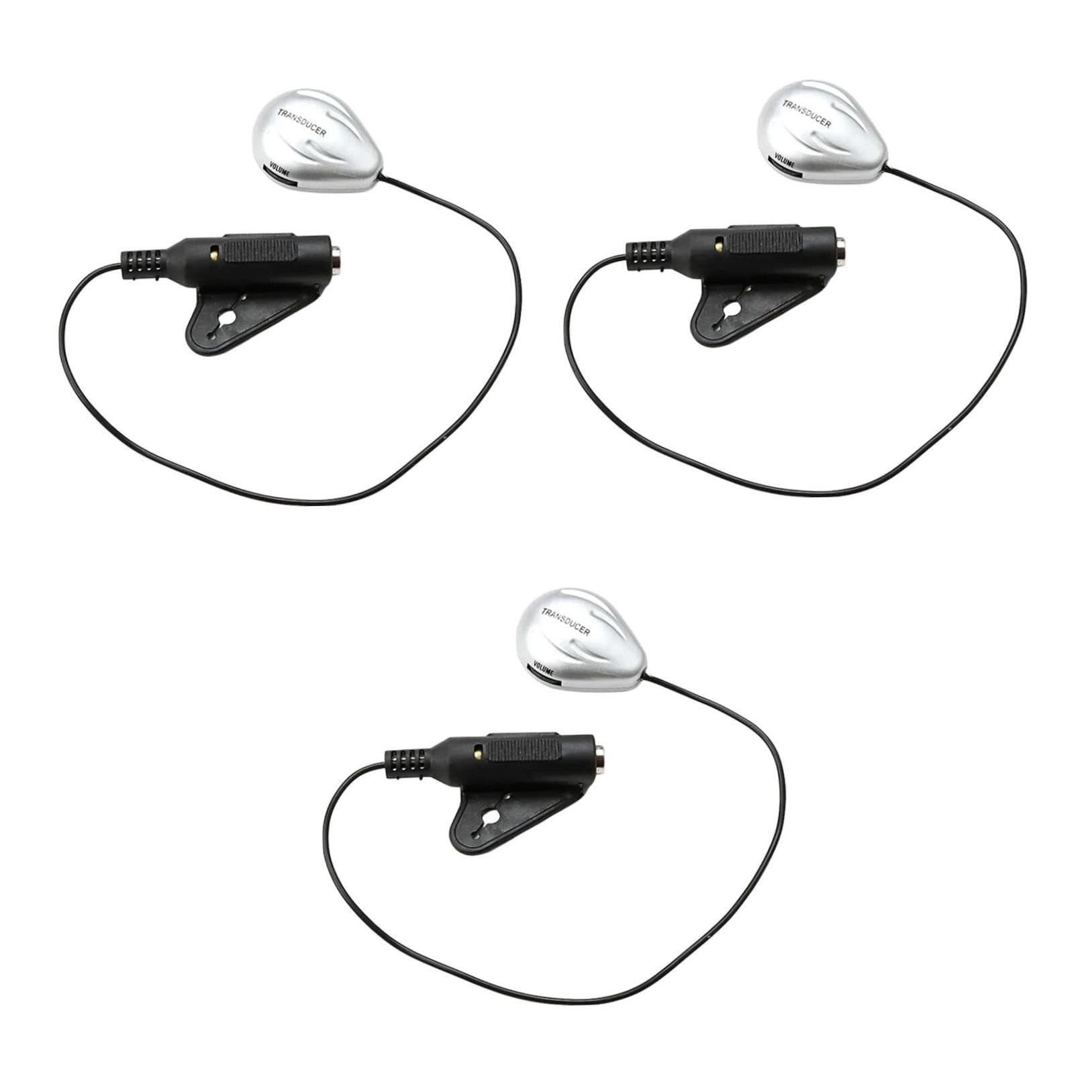 BESTonZON 3st Aufsammeln Tonabnehmer Für Gitarre Piezo-tonabnehmer Langlebige Tonabnehmer E-gitarren-zubehör Wandler Mit Kabel Tonabnehmer Für Folk-gitarre Abholen Ukulele Pick-up Metall