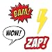 BAM! Superhero - DIY Shaped Baby Shower or Birthday Party Cut-Outs - 24 Count
