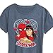 Marvel Spider-Man - Mary Jane Valentine - Women's Short Sleeve Graphic T-Shirt - Size Large Heather Blue