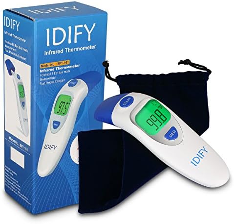 Baby Thermometer Forehead and Ear Thermometer for Fever Accurate Professional Medical Body Fever Thermometer for Infant, Kid and Adults FDA and CE Approved 2 Year Warranty Clinical Thermometer