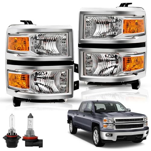 Image of TUSDAR Headlight Assembly for 2014 2015 Chevy Silverado 1500