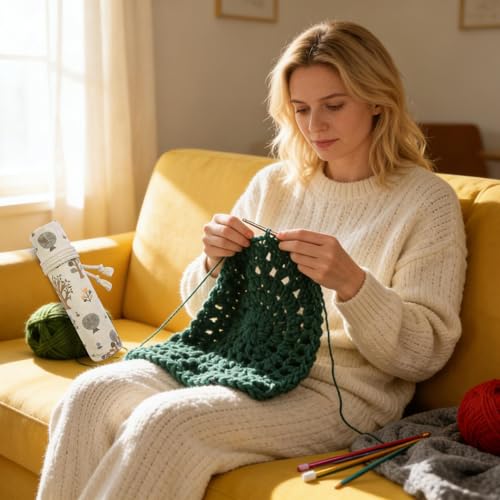 Crochets de crochet ergonomiques multicolores pour écharpes et plaids - 2