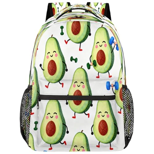Mochila para laptop de 15.6 pulgadas con diseño de aguacate para estudiantes