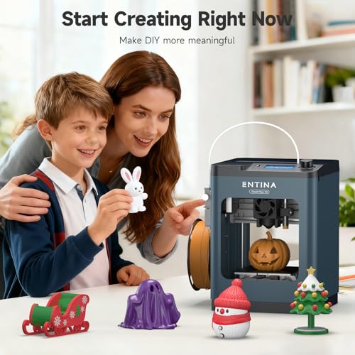 Entina TINA2Plus V3 3D Printers, 250mm/s High Speed Auto Leveling FDM Mini 3D Printer with Spring Steel Platform, Fully Assembled 3D Printer for Kids and Beginners with WiFi High Precision 3D Printing by Entina - Image 9