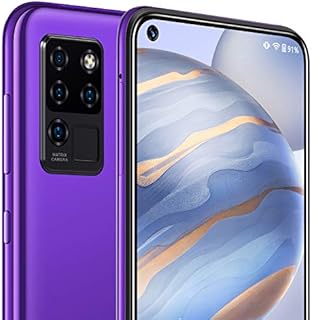 Sim-free & Unlocked Mobile Phones,OUKITEL C21(2021) Android 10 Mobile Phone Sim Free FHD+,6.4Inches,4GB+64GB (SD 256GB),20MP Selfie Front,Four Rear Cameras,4000mAh Battery Dual SIM Smartphone Purple
