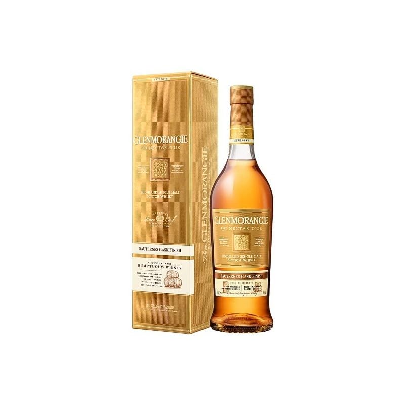 Whisky Nectar D'Or con Estuche – Single malt escocés madurado en barricas de vino Sauternes. Graduación 46% Vol. Sabor dulce y elegante