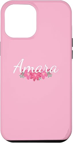 iPhone 13 Pro Max Amara - Custom Floral Phone Cover Pink Personalized Case