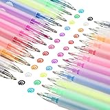 24 Pieces 3D DIY Painting Jelly Pen Set 12 Colors Self Outline Watercolor Gel Ink Pens DIY Fluorescent Painting Pen for DIY Album Card Scrapbooks Writing Drawing