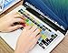 Adobe Photoshop Shortcuts Keyboard Skin Hot Keys PS Keyboard Cover for MacBook Air 13 & MacBook Pro 13 15 17, Retina (US/European ISO Keyboard)