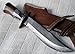 Handmade Damascus Steel 15.25 Inches Bowie Knife - Solid Marindi Wood/Bone Handle(Case/Knife may vary slightly))