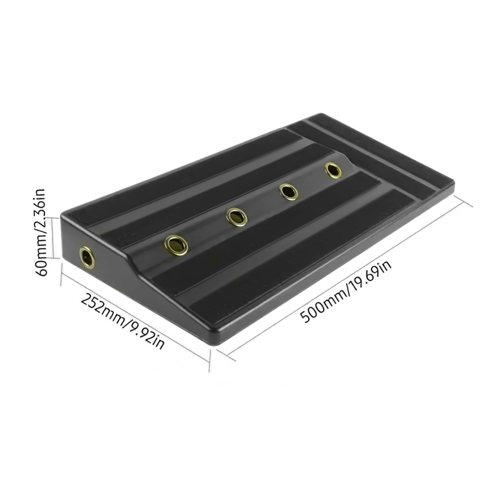 Sosoport Leichtes und Robustes Pedal Board aus Pe für Musiker für Live Auftritte und Proben mit Verstecktem Netzteil und Großer Kapazität
