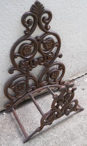 UD Fancy Iron Garden Hose Holder Wall Hose Hanger Reel