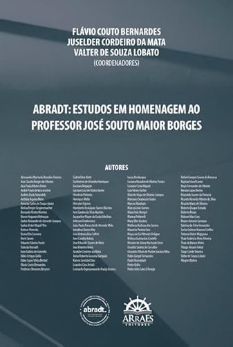ABRADT – Estudos em Homenagem ao Professor José Souto Maior Borges