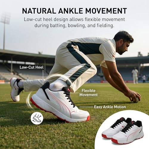 Image of PUMA Men Nu Cricket Shoes | Lightweight Rubber Sports Shoes