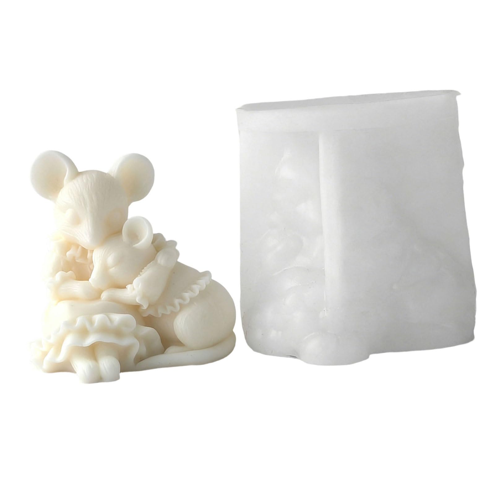 Alksubbm Shape Silicone Mold Dishwasher Safe Use for Melts Soap Making Unique Decorative Projects Silicone