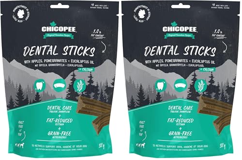 Chicopee Snack Line | Dental Sticks | Premium Hunde- Funktionssnack | Natürliche Zahnpflege mit Superfoods | Getreidefrei & ohne künstliche Farbstoffe | Inspiriert von der Natur Kanadas | 300 g