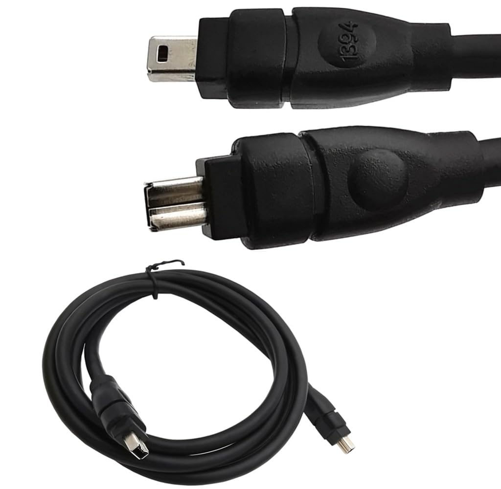 Professional FireWire 400 Cable FireWire IEEE1394 Cord for Video Editing