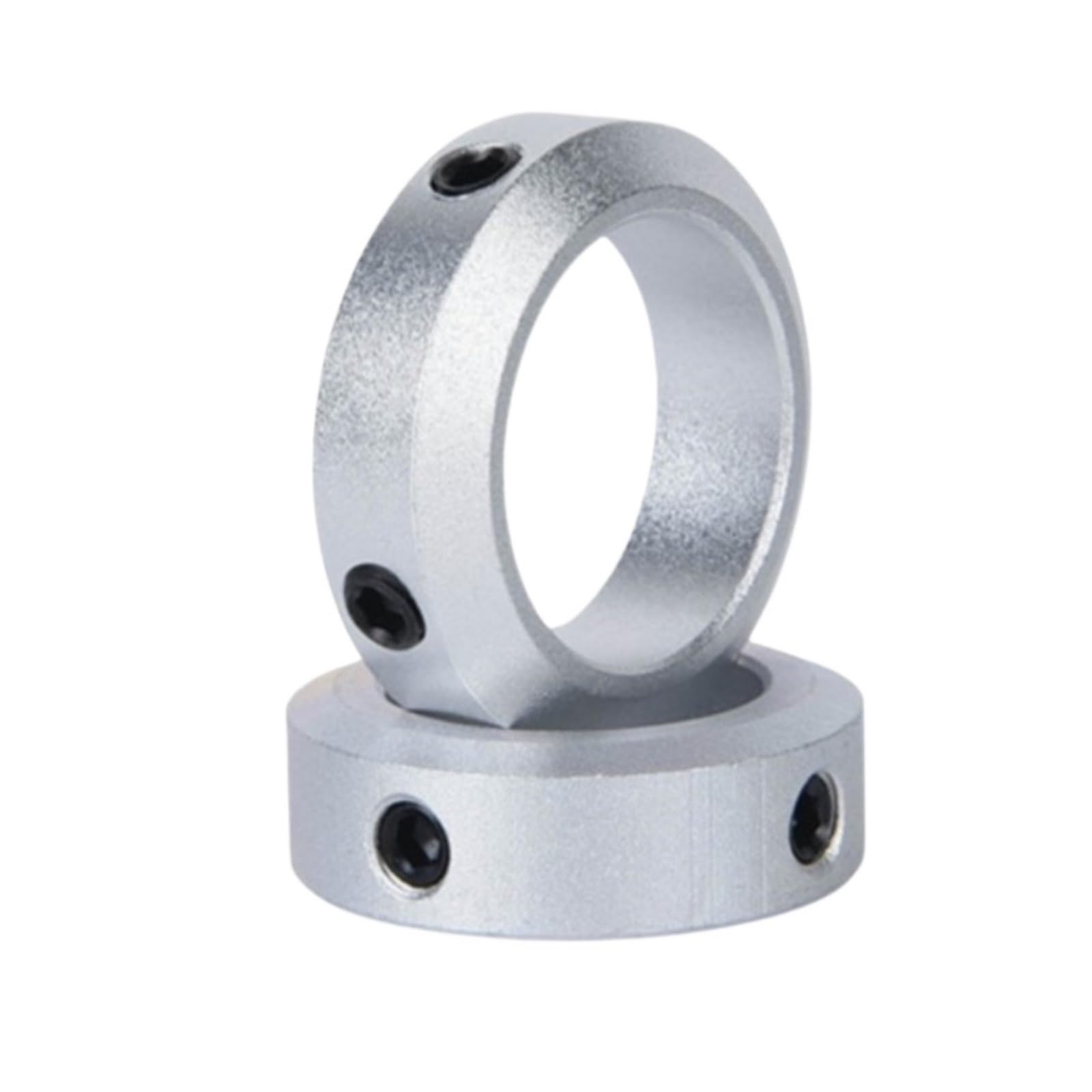 Bague de retenue de Collier d'arbre Type de vis d'arrêt Bague de retenue localisateur de retenue d'arbre en Alliage d'aluminium avec vis(4-8-8)