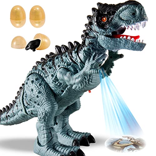 TOEY PLAY 49CM Grandes Dinosaurios Juguetes con Sonido, Huevos de Dinosaurio, Proyección, Animals Figuras Juguete para Niños Niñas 3 4 5 Años Cover