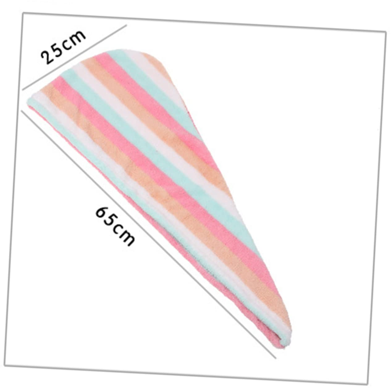 FOYTOKI Fast Dry Hair Drying Cap 2 Pack Microfiber Hair Towel Comfortable Wrap Quick Dry