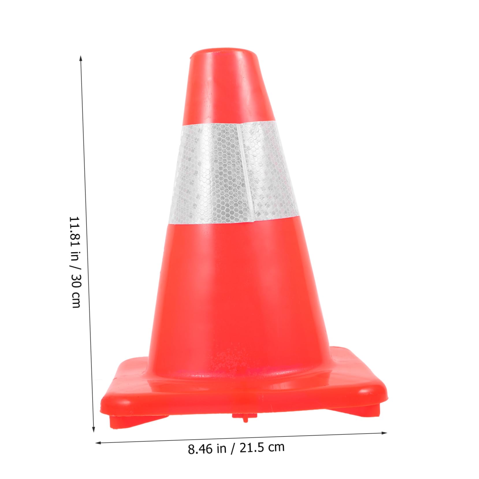 PRETYZOOM Reflective Traffic Cone Safety Cone for Parking Construction Lightweight Design for Outdoor Activities for Training and Events