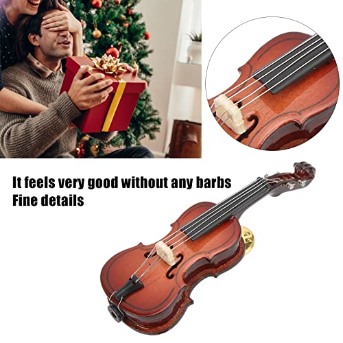 Image of Violin Brooch, Retro Premium Handmade Brooch Pins Elegant Lapel Pin Suit Corsage Accessories Jewelry for Musical Gift